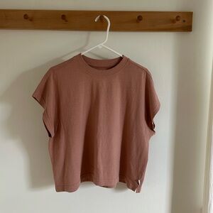 Le Bon Shoppe Jeanne Heavy Weight Tee - Dusty Pink - L